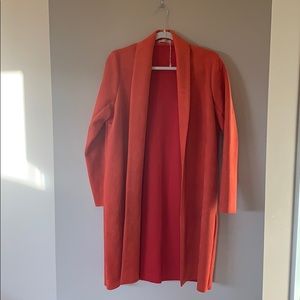 Zara Orange Velvet Jacket